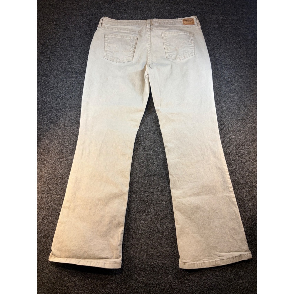 Signature by Levi Strauss Women 16 Tan Khaki Low Rise Bootcut Jeans Stretch - Picture 7 of 9